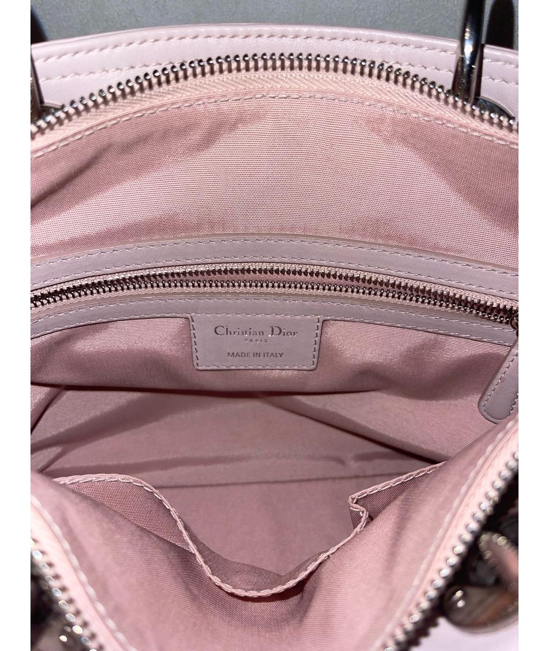 CHRISTIAN DIOR Розовая сумка через плечо из искусственной кожи, фото 3