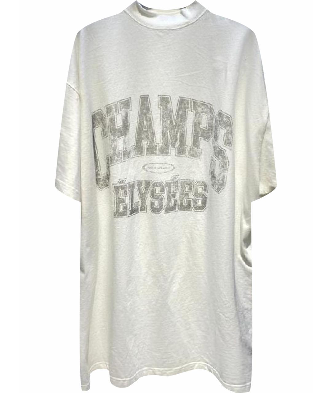 BALENCIAGA Белая футболка, фото 1