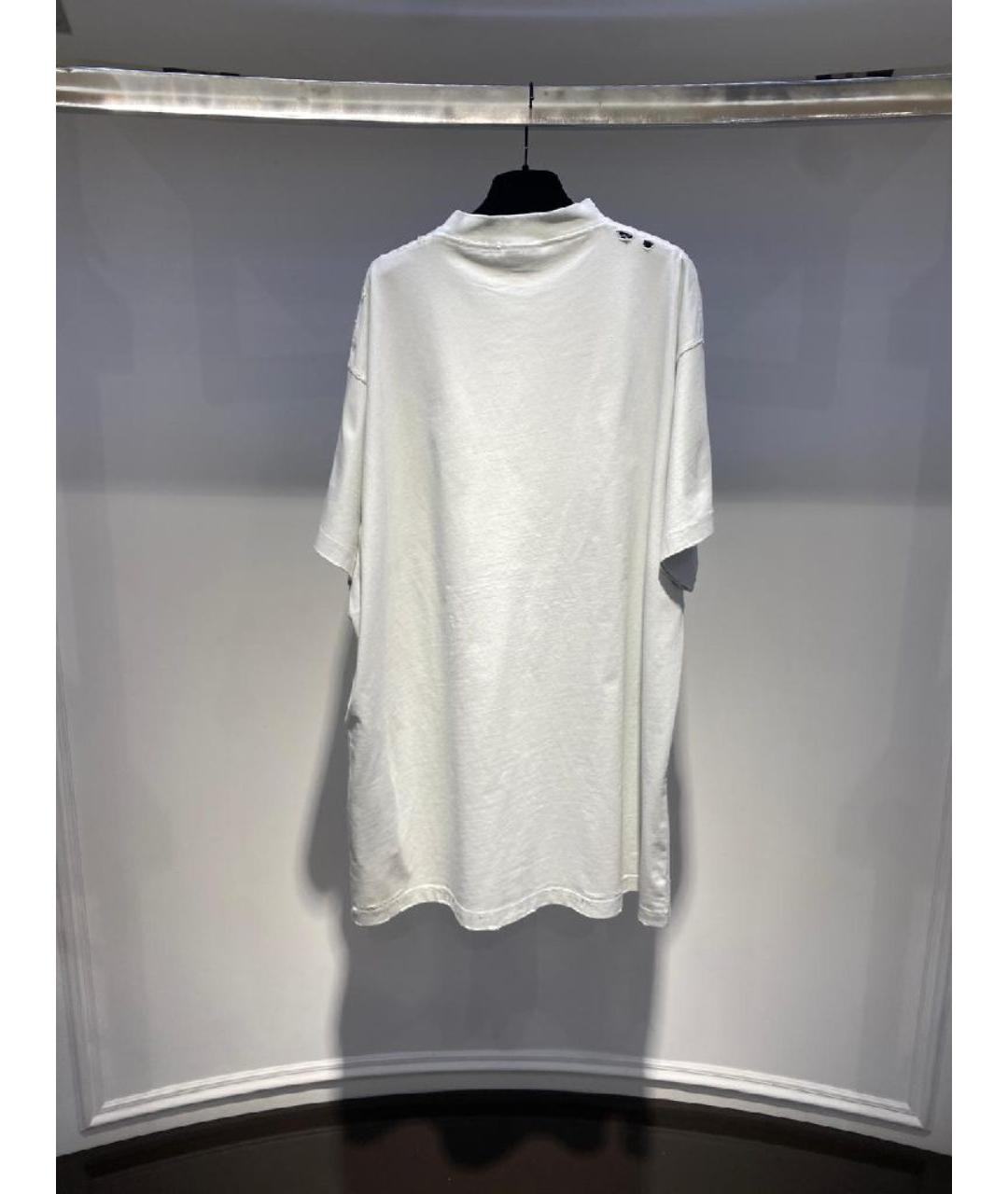 BALENCIAGA Белая футболка, фото 2
