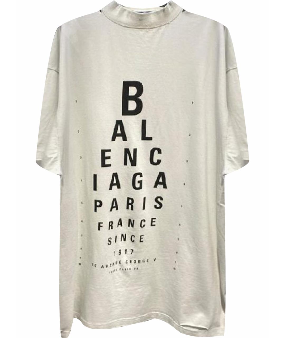 BALENCIAGA Белая футболка, фото 1
