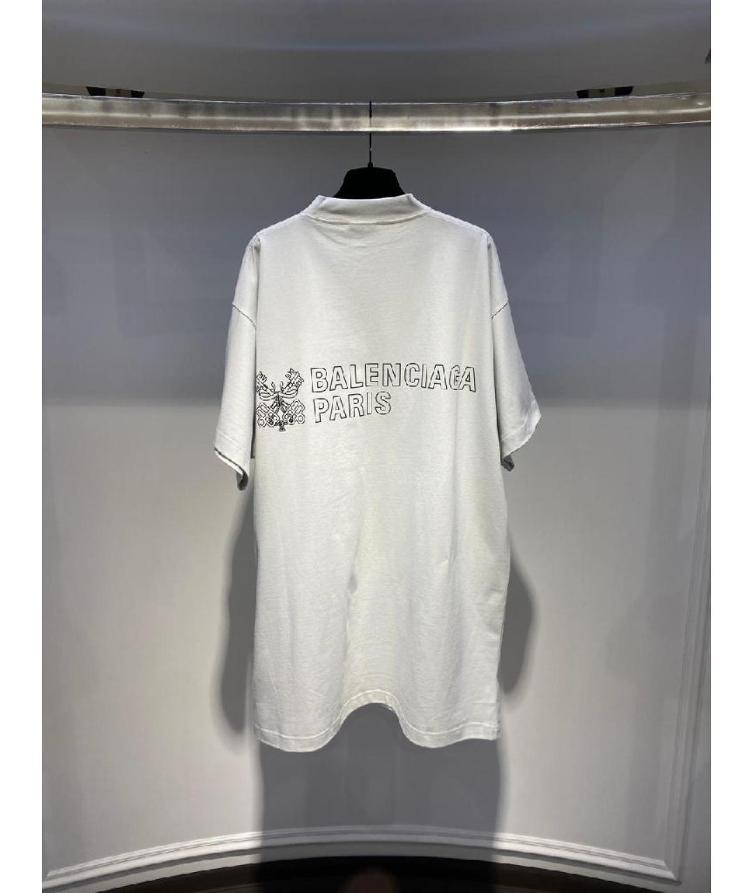 BALENCIAGA Белая футболка, фото 2