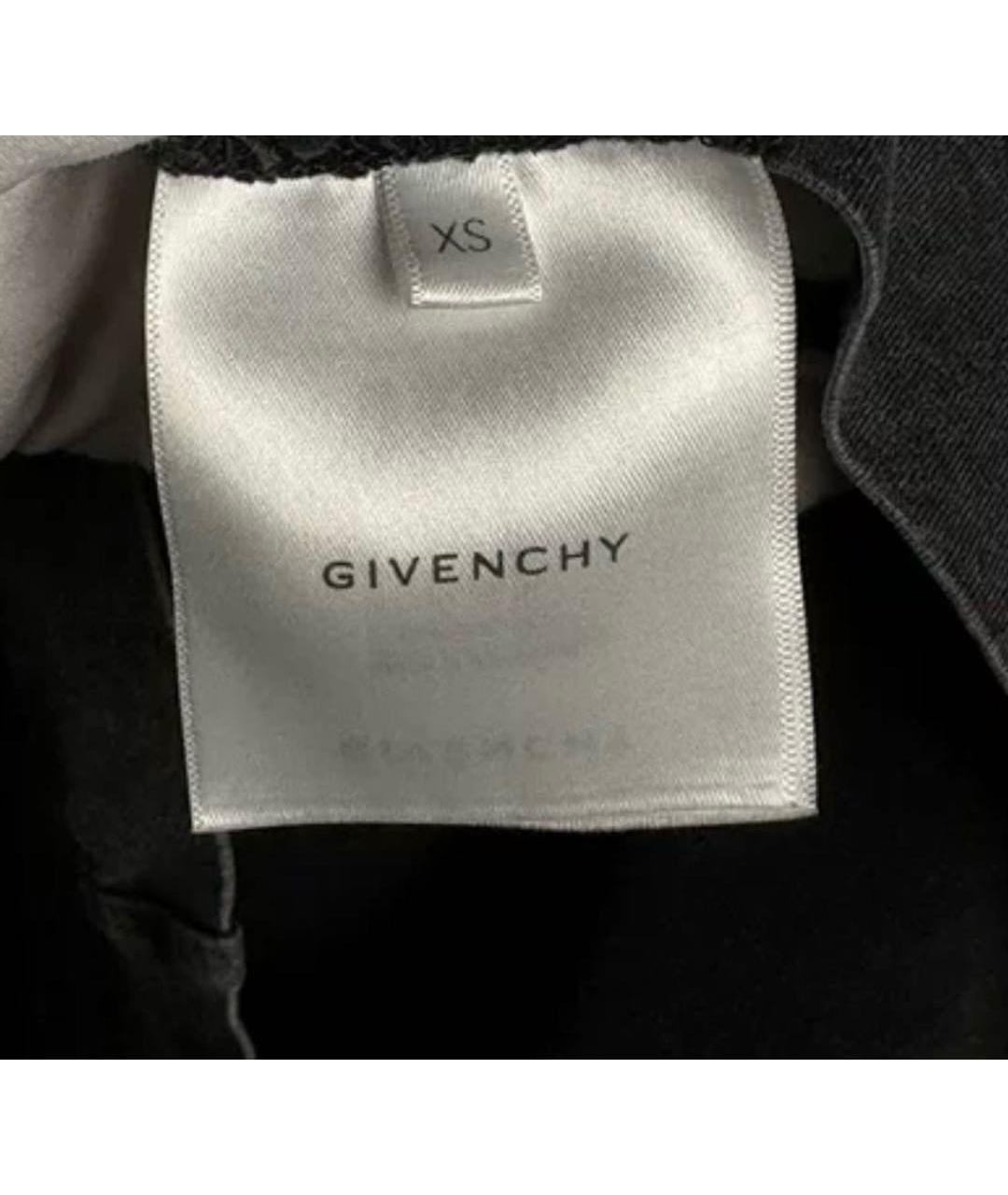 GIVENCHY Антрацитовая хлопковая футболка, фото 6