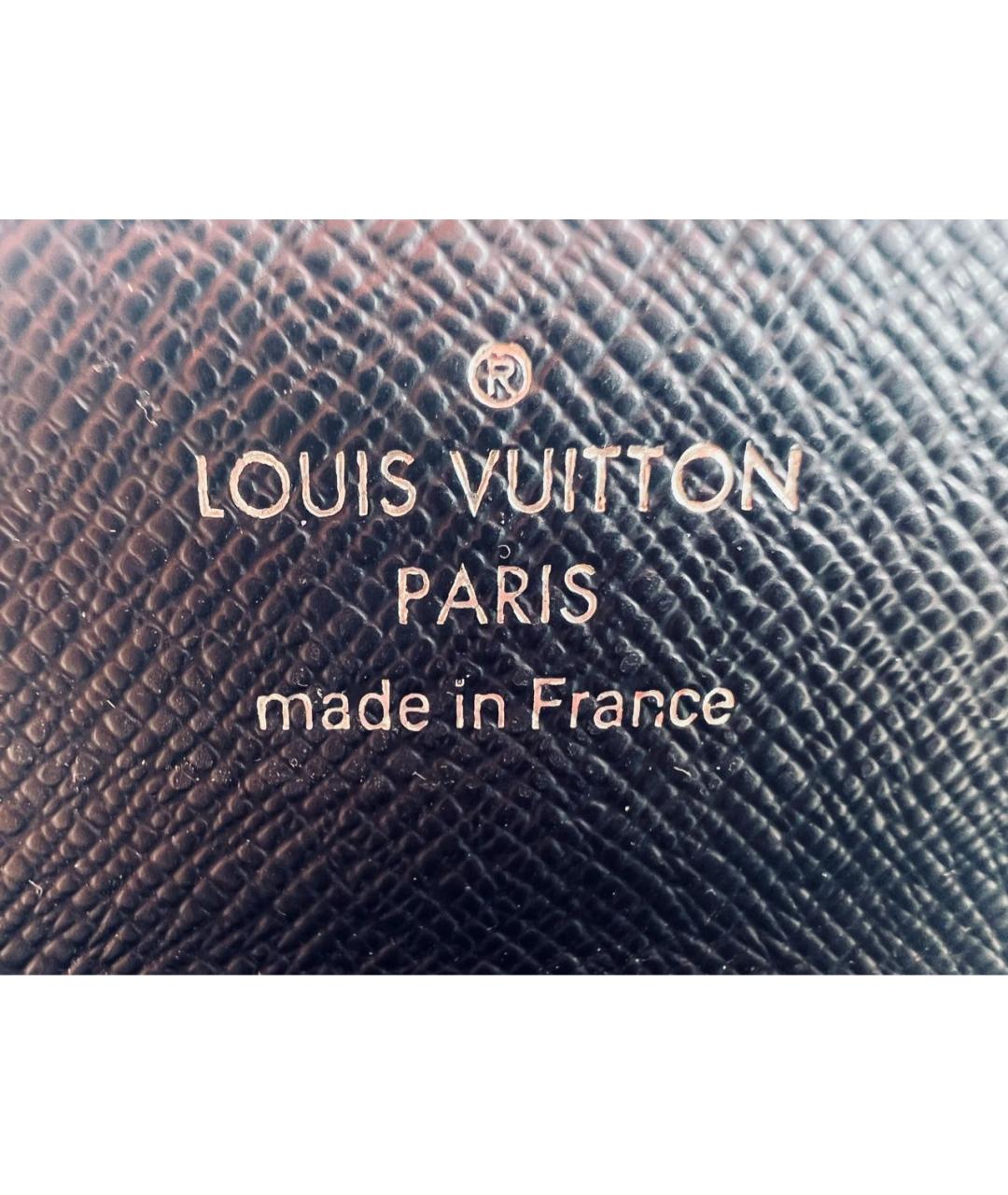 LOUIS VUITTON Черная ключница, фото 7