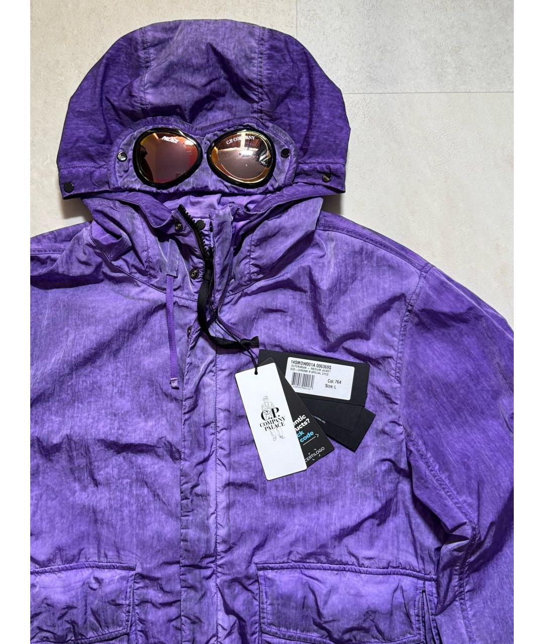 CP COMPANY Фиолетовая полиамидовая куртка, фото 3