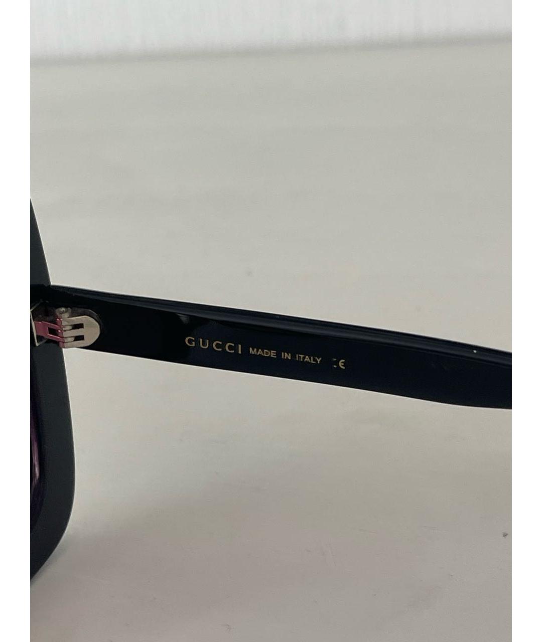 GUCCI Черные пластиковые солнцезащитные очки, фото 5