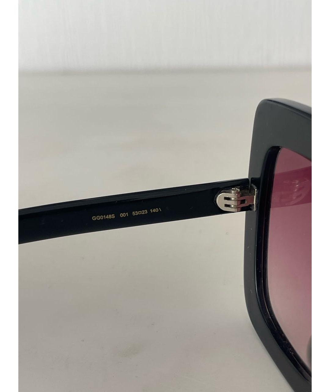 GUCCI Черные пластиковые солнцезащитные очки, фото 6