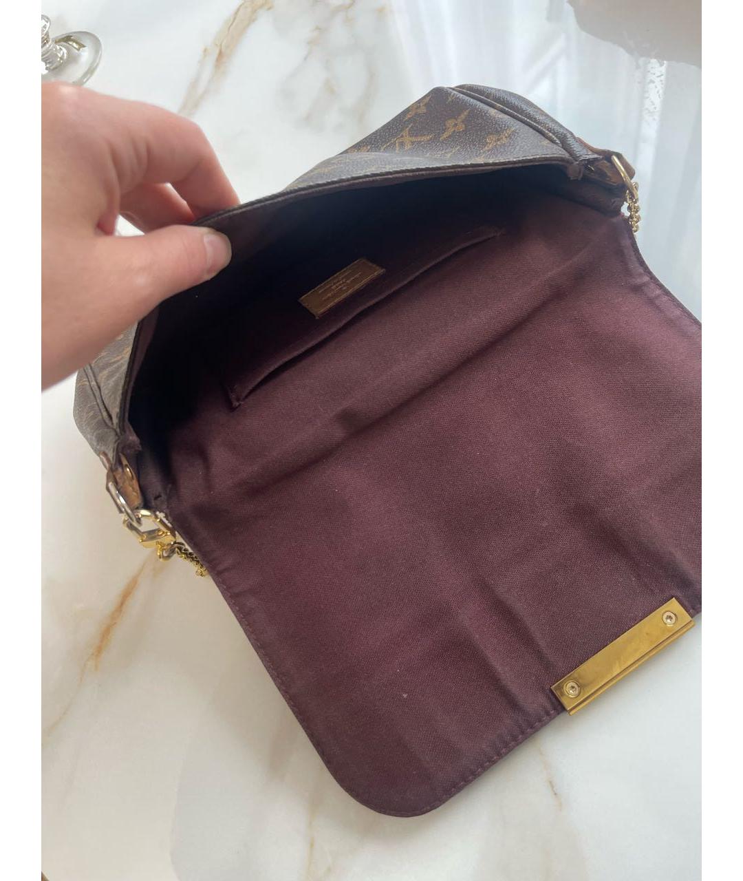 LOUIS VUITTON Коричневая сумка через плечо, фото 4