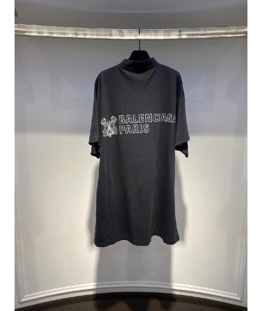 BALENCIAGA Черная футболка, фото 2