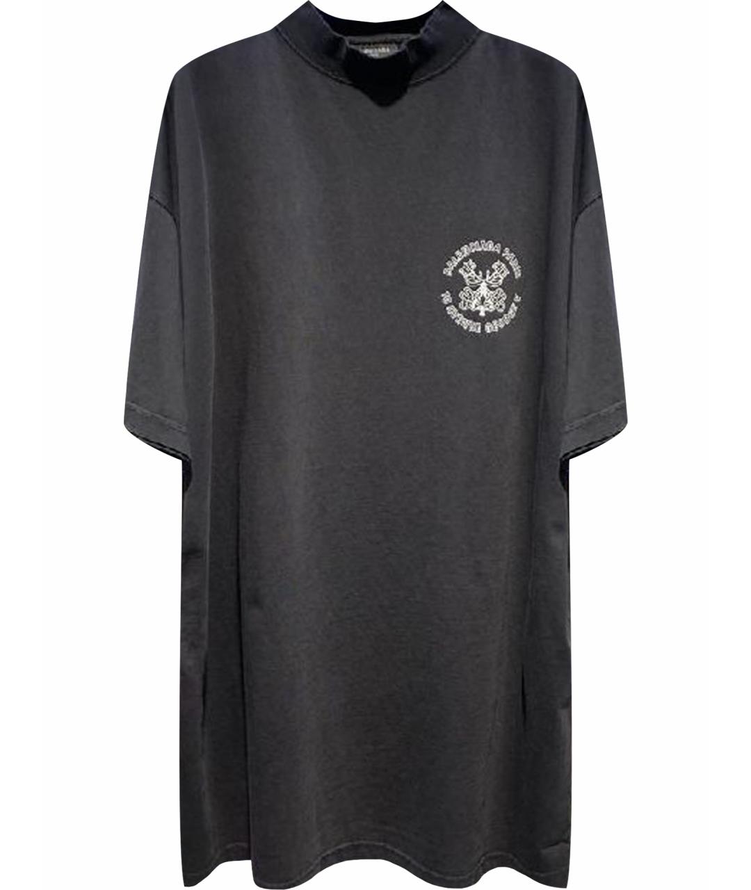 BALENCIAGA Черная футболка, фото 1