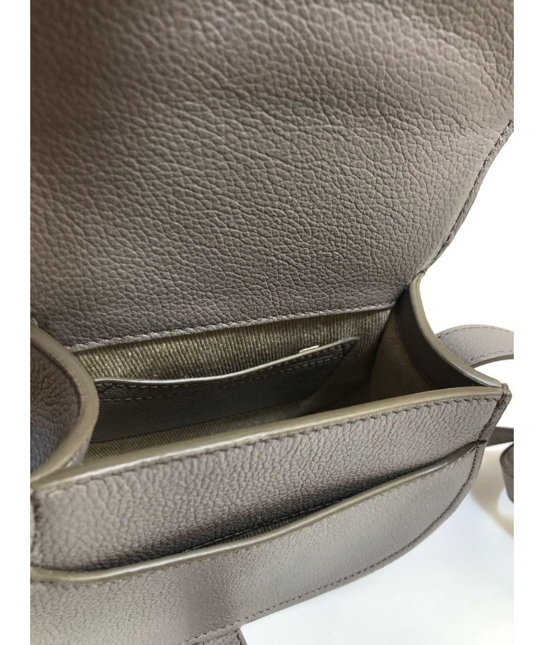 CHLOE Серая кожаная сумка через плечо, фото 4