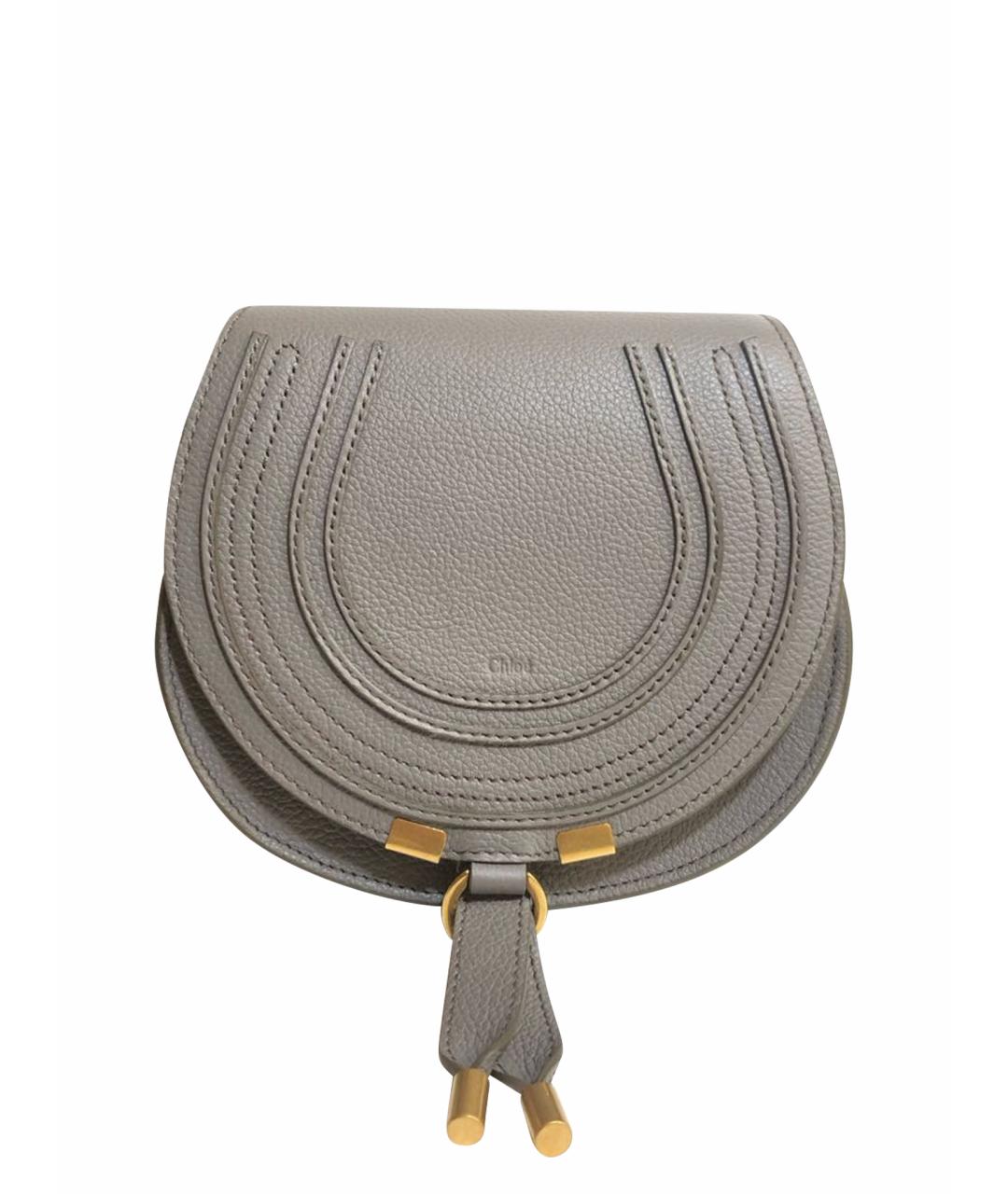 CHLOE Серая кожаная сумка через плечо, фото 1