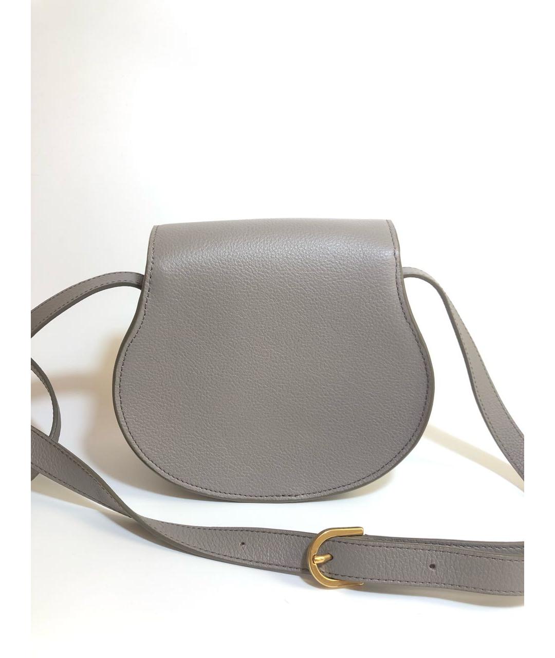 CHLOE Серая кожаная сумка через плечо, фото 3