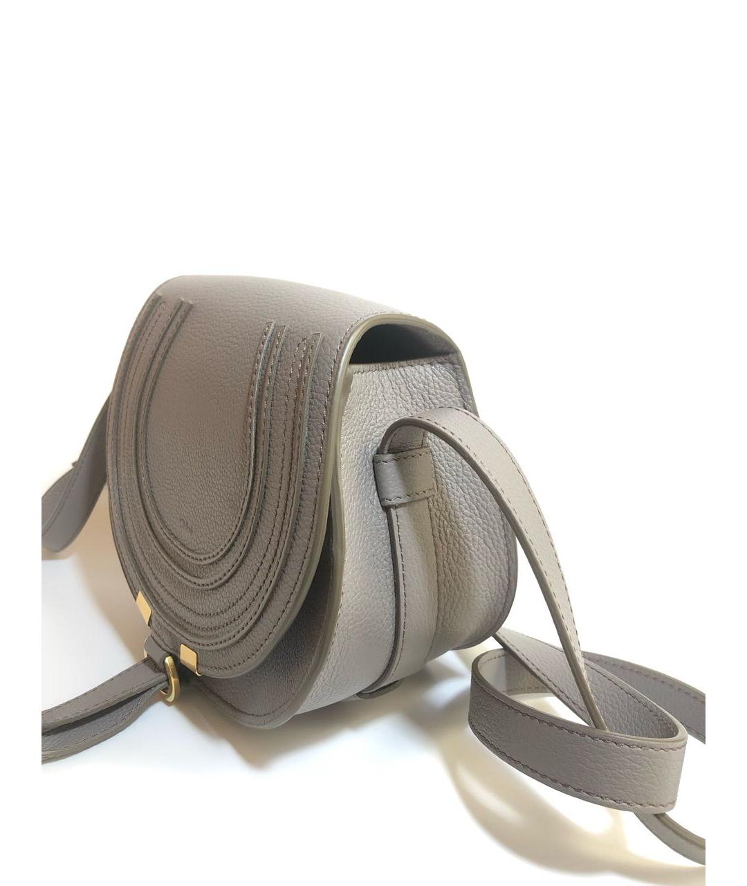 CHLOE Серая кожаная сумка через плечо, фото 2