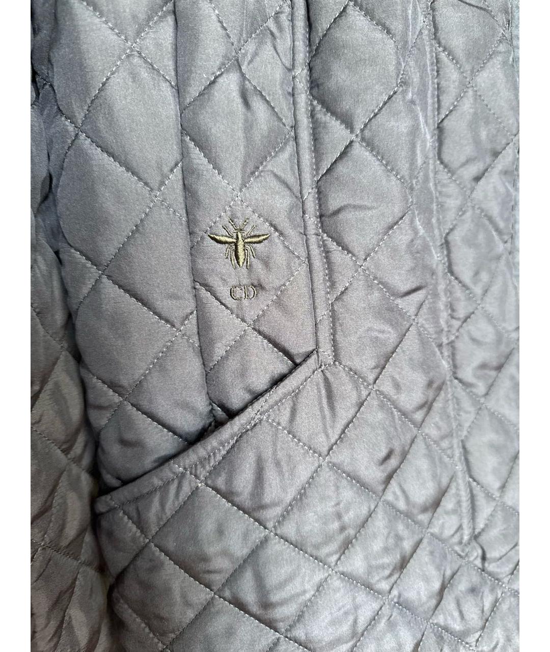 CHRISTIAN DIOR Синяя шелковая куртка, фото 4