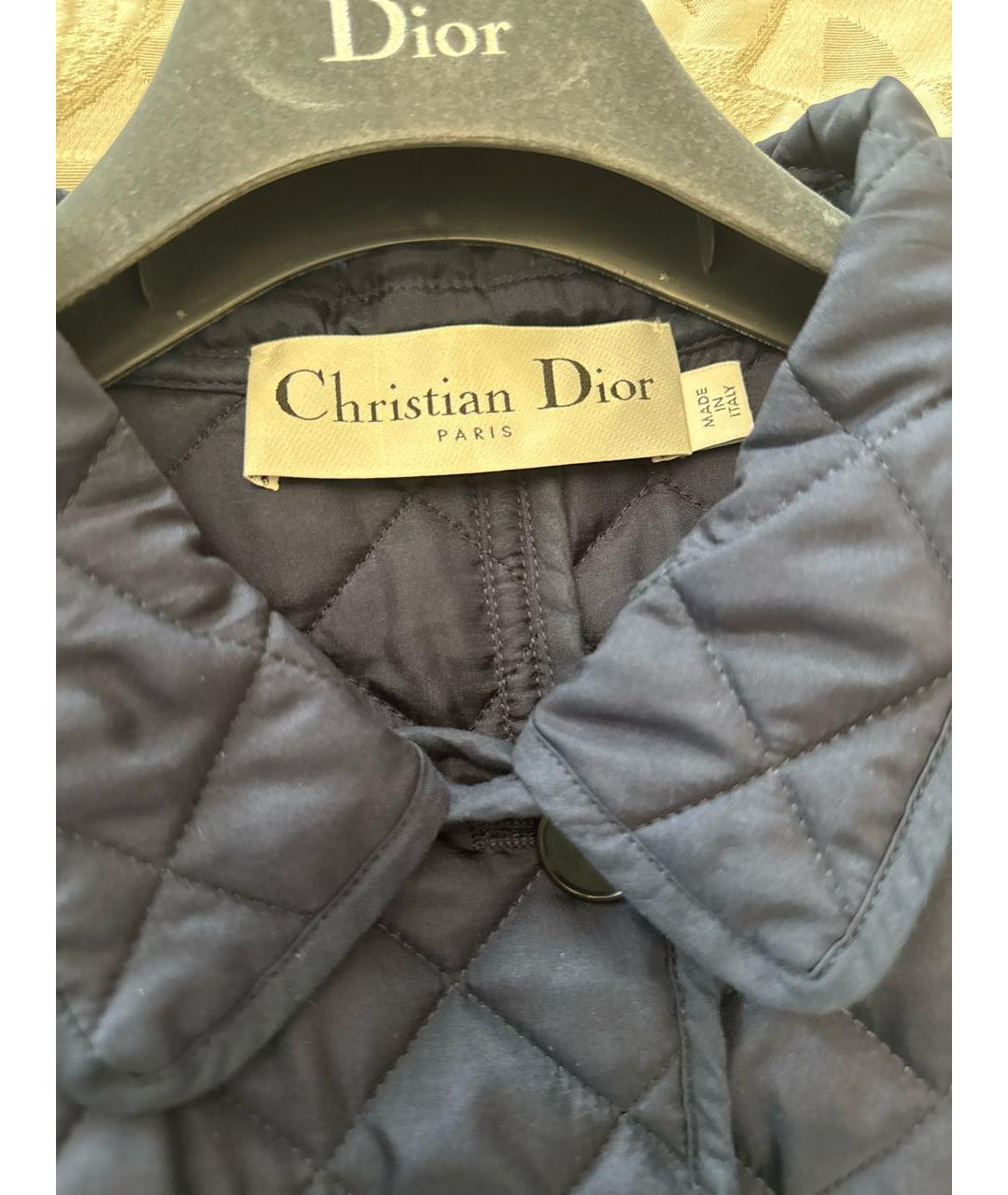 CHRISTIAN DIOR Синяя шелковая куртка, фото 3