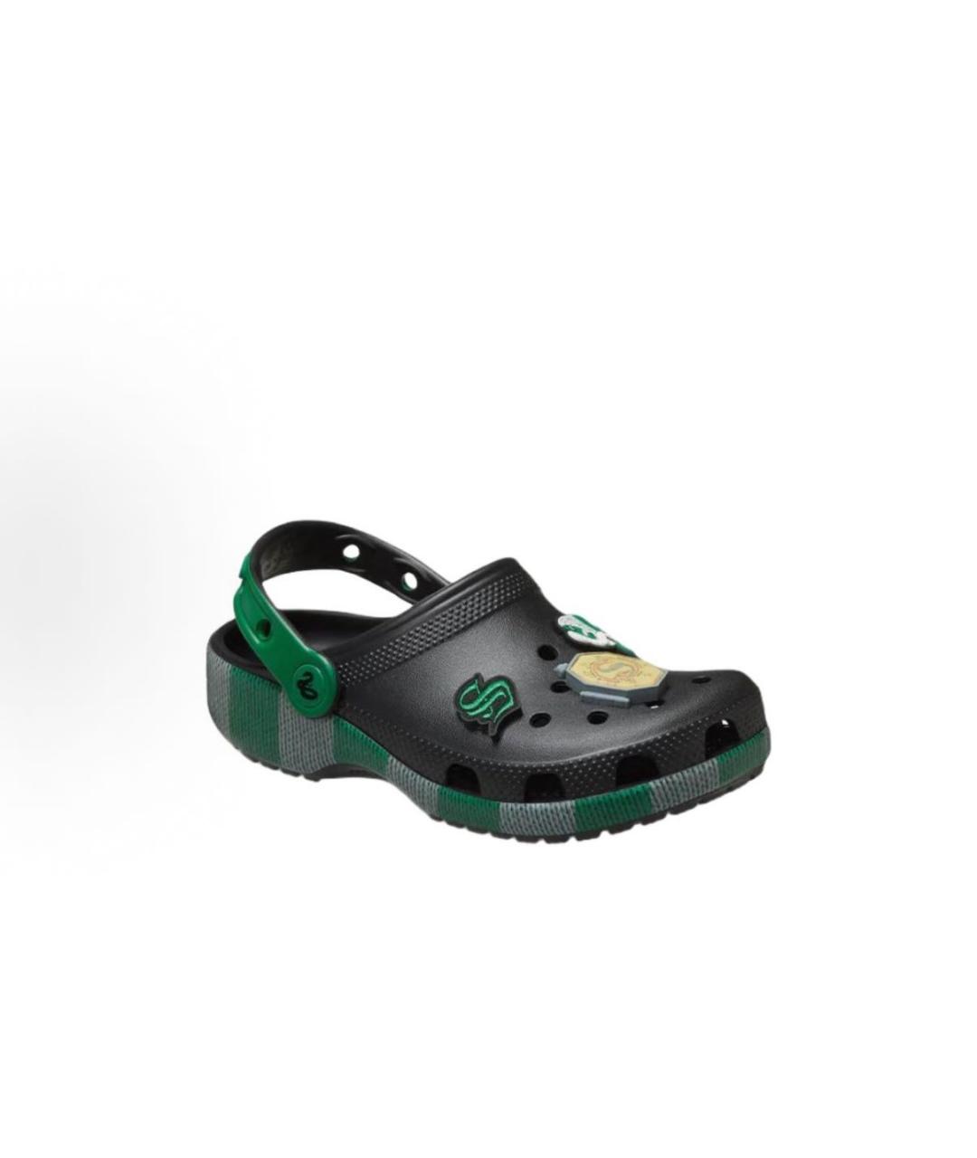 CROCS Черные резиновые сандалии, фото 3