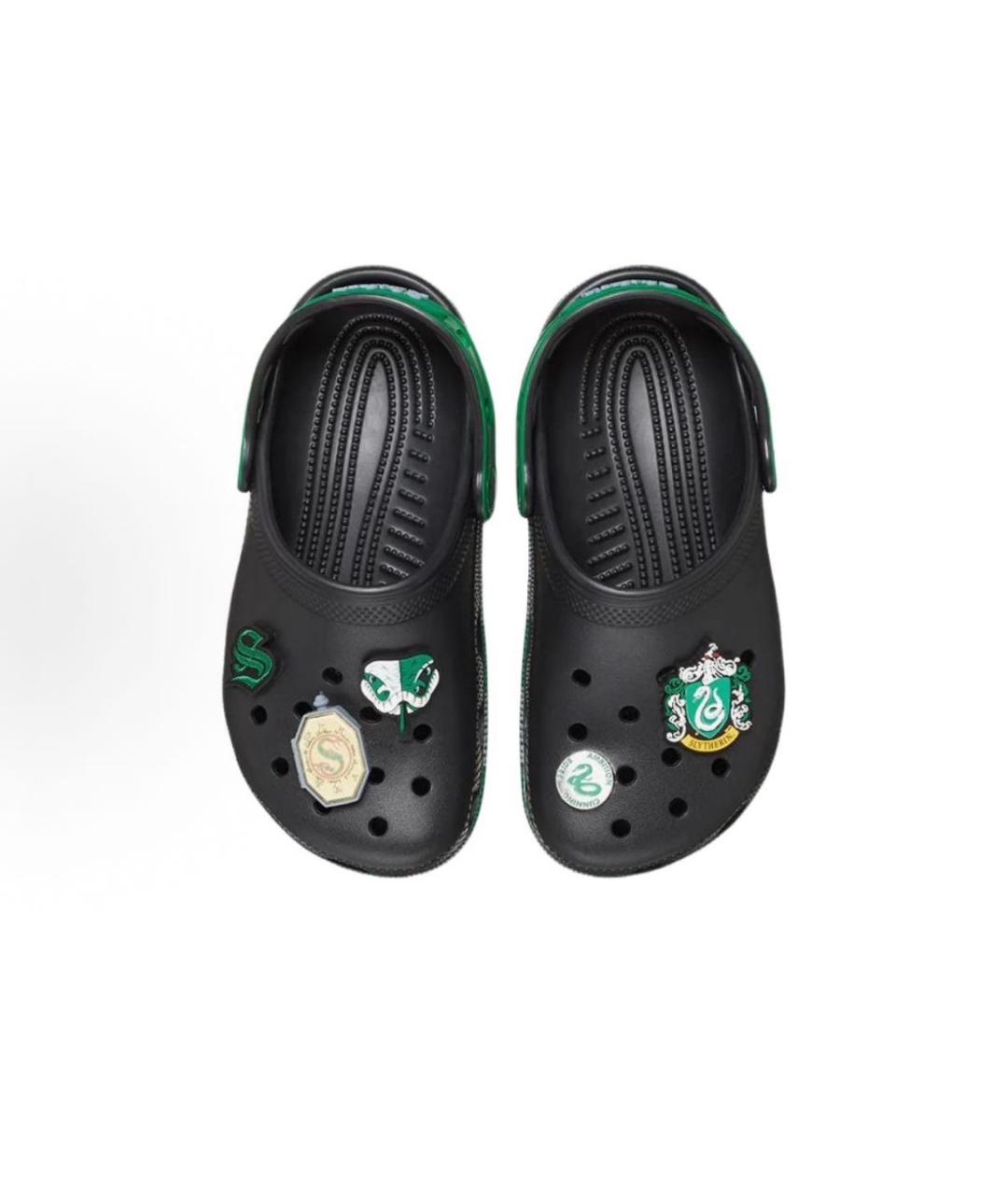 CROCS Черные резиновые сандалии, фото 4