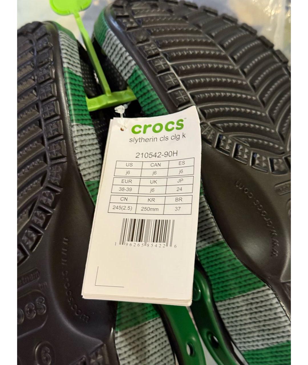 CROCS Черные резиновые сандалии, фото 5