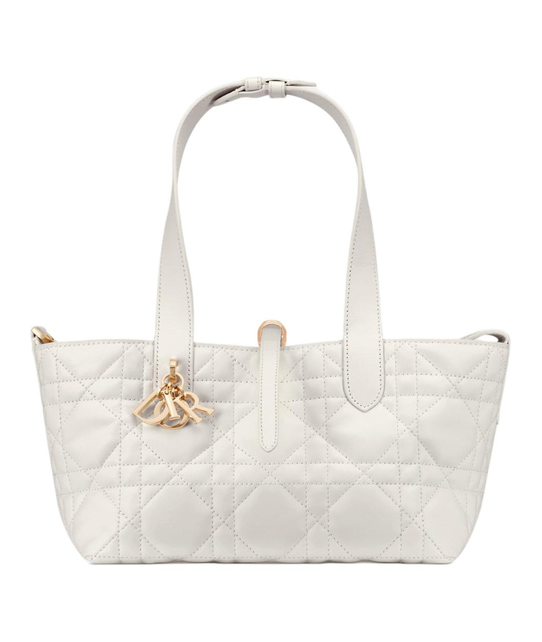 CHRISTIAN DIOR Белая сумка с короткими ручками, фото 2