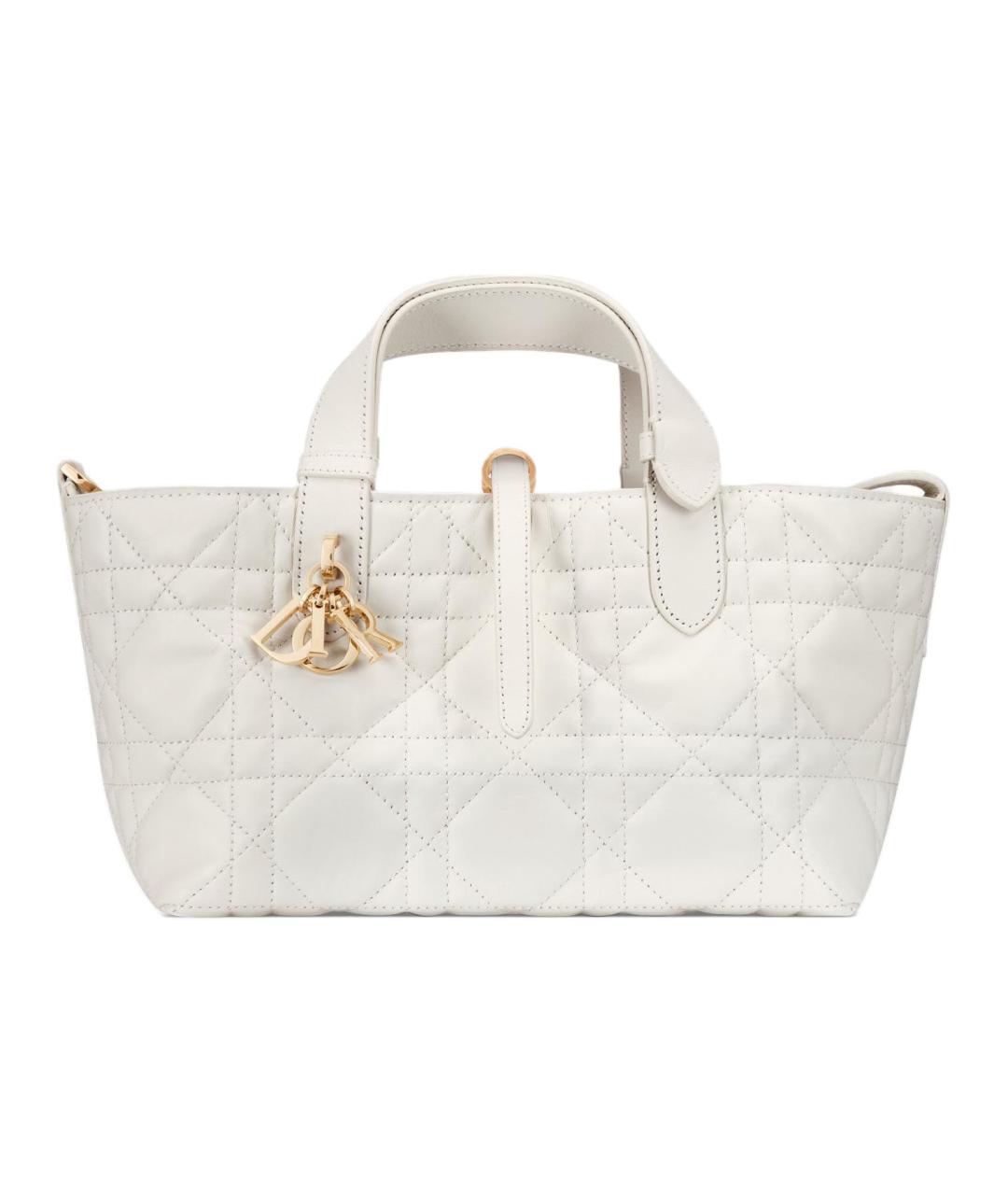 CHRISTIAN DIOR Белая сумка с короткими ручками, фото 1