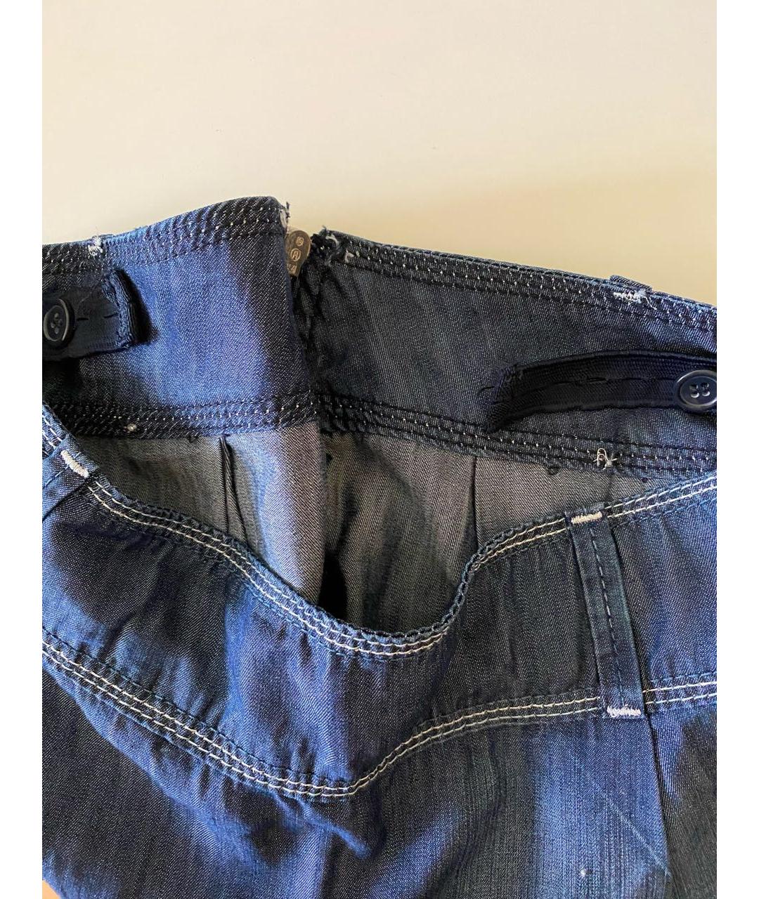 CALVIN KLEIN Синяя юбка мини, фото 7