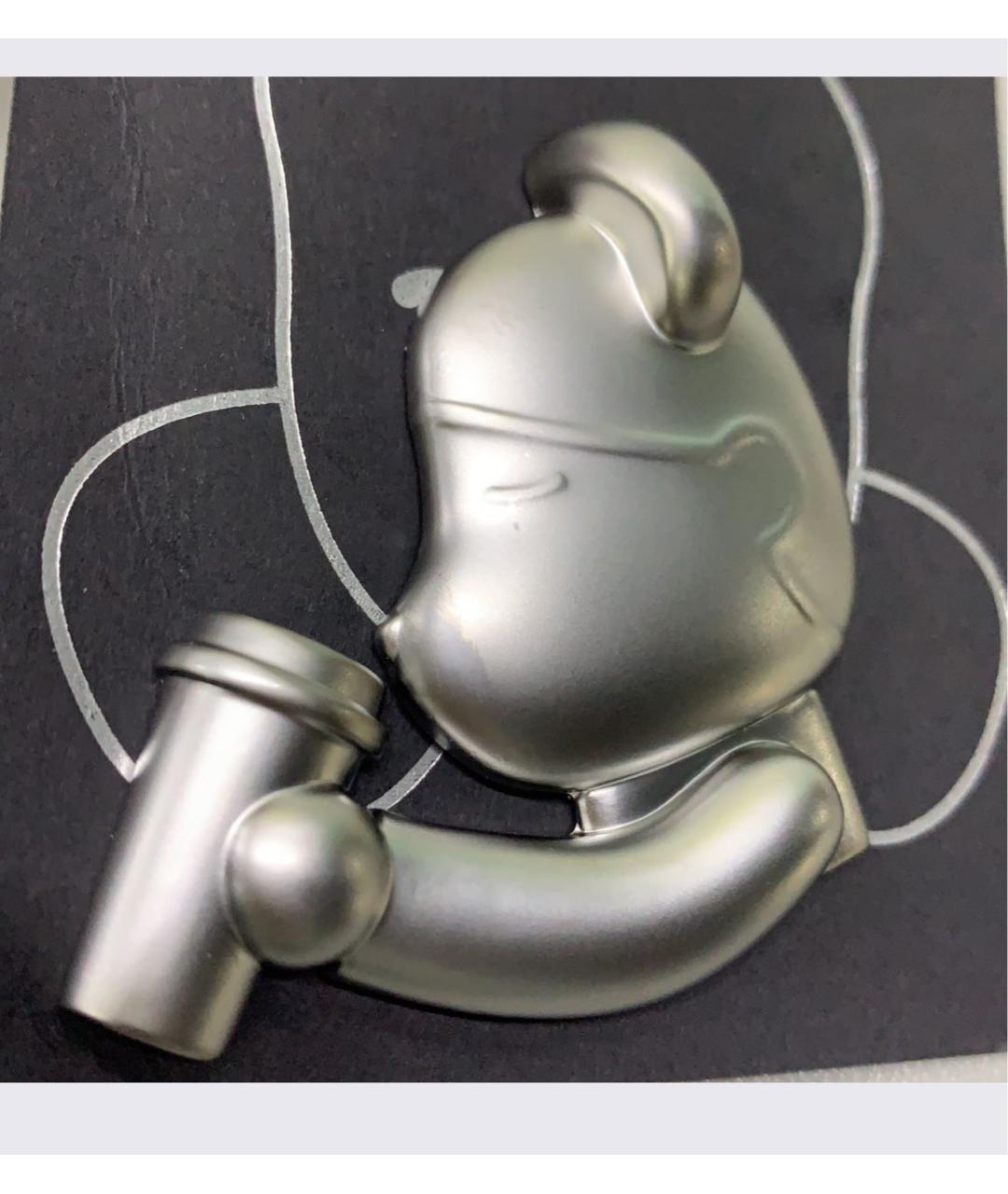 BEARBRICK Серебрянный брелок, фото 6