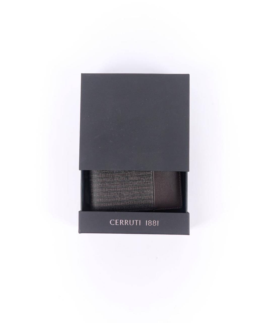 CERRUTI 1881 Коричневый кожаный кошелек, фото 6