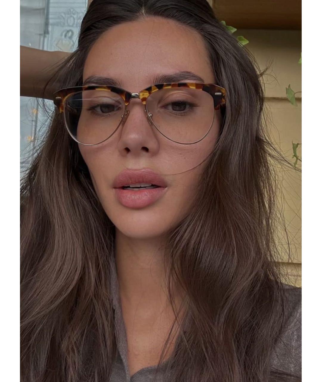 MIU MIU Коричневые пластиковые солнцезащитные очки, фото 4