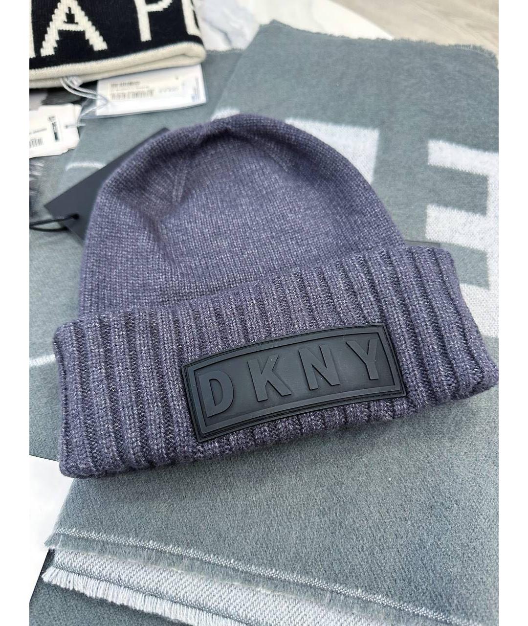 DKNY Серая шапка, фото 5