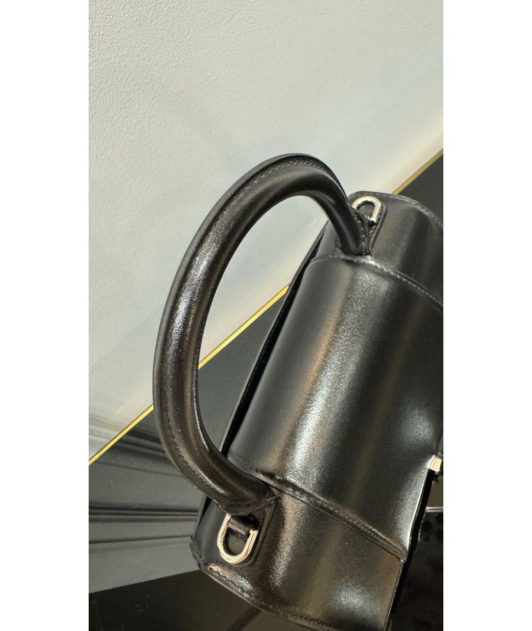 BALENCIAGA Черная кожаная сумка с короткими ручками, фото 8