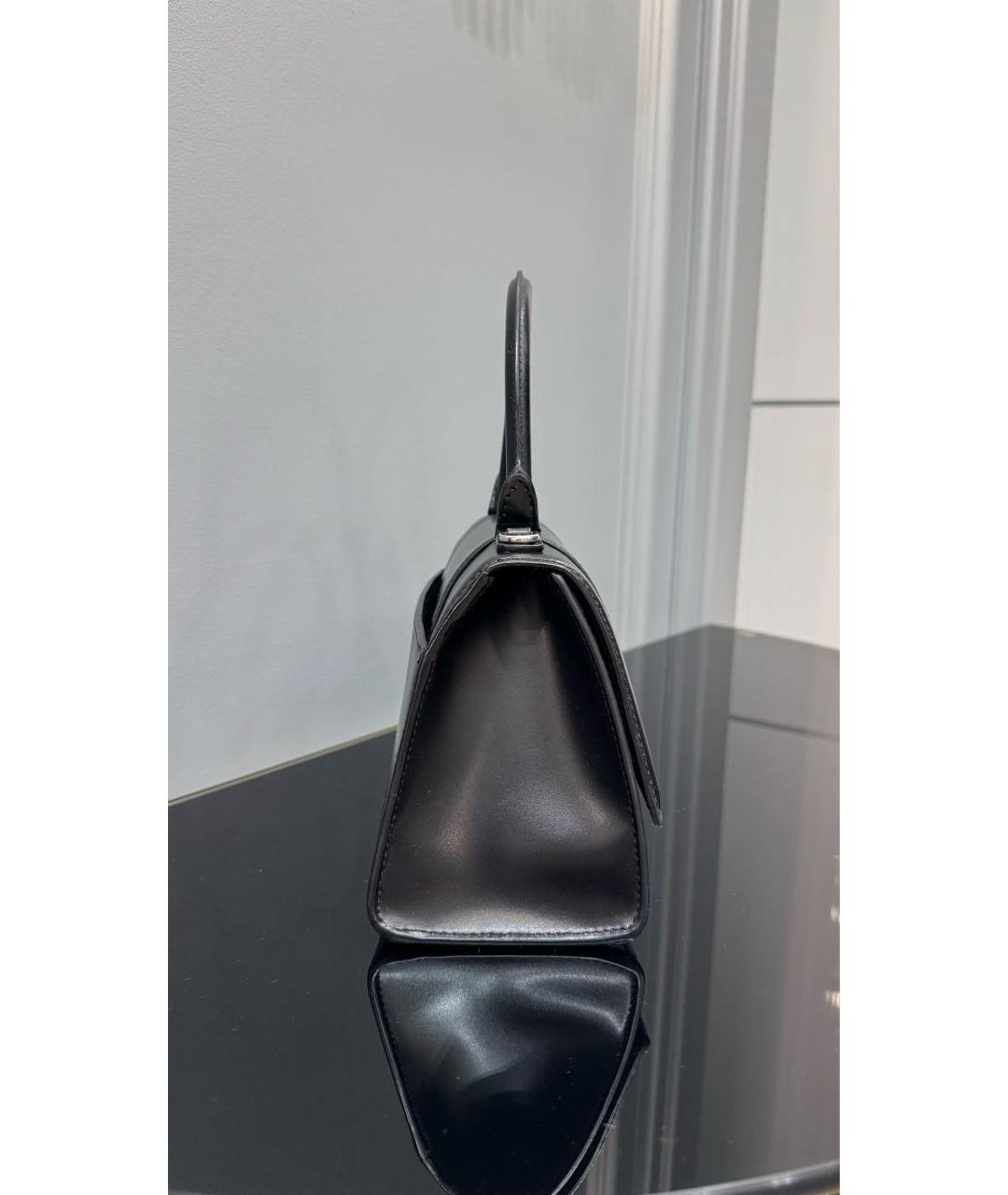 BALENCIAGA Черная кожаная сумка с короткими ручками, фото 3
