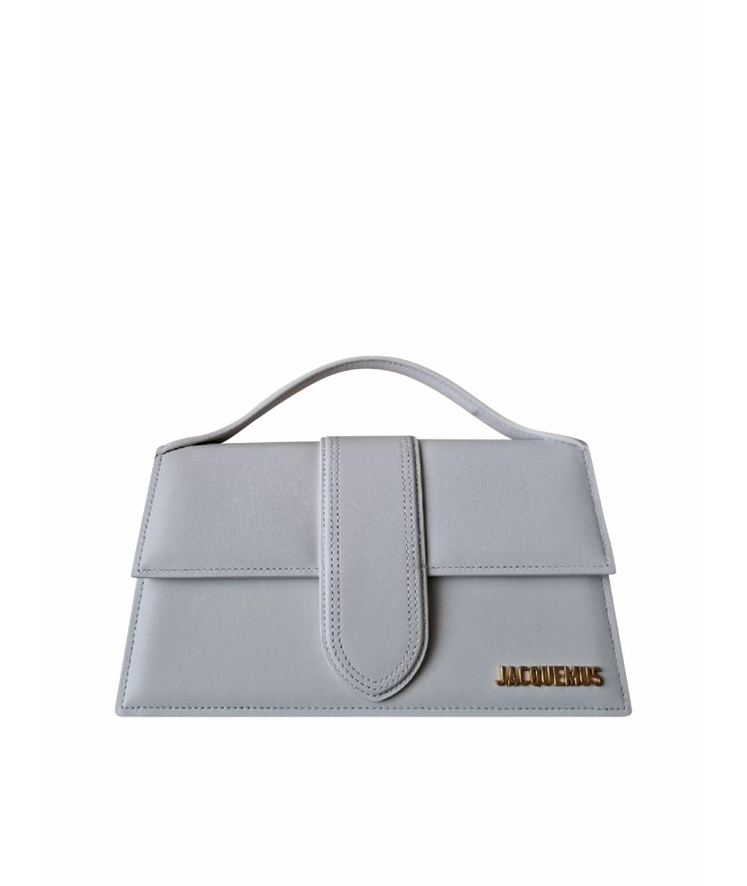 JACQUEMUS Белая кожаная сумка через плечо, фото 1