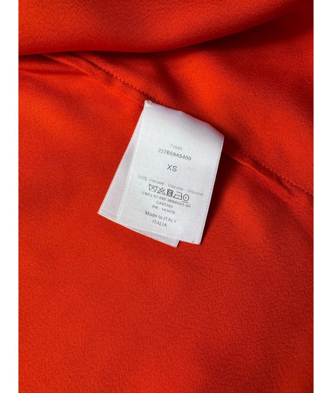 CHRISTIAN DIOR Красный вискозный костюм с брюками, фото 7