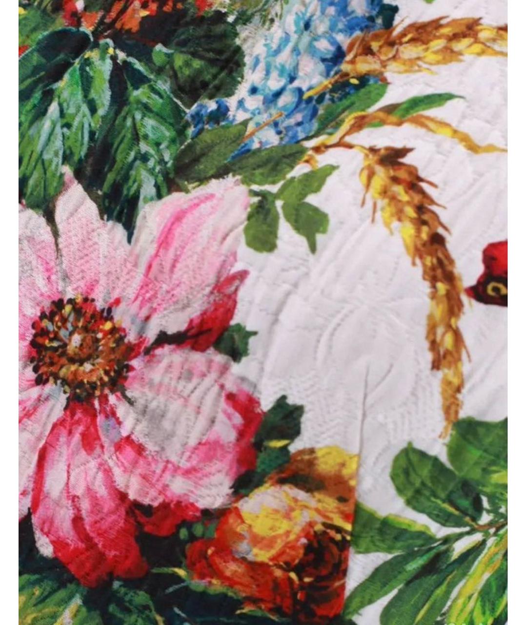 DOLCE&GABBANA Мульти хлопковое повседневное платье, фото 4