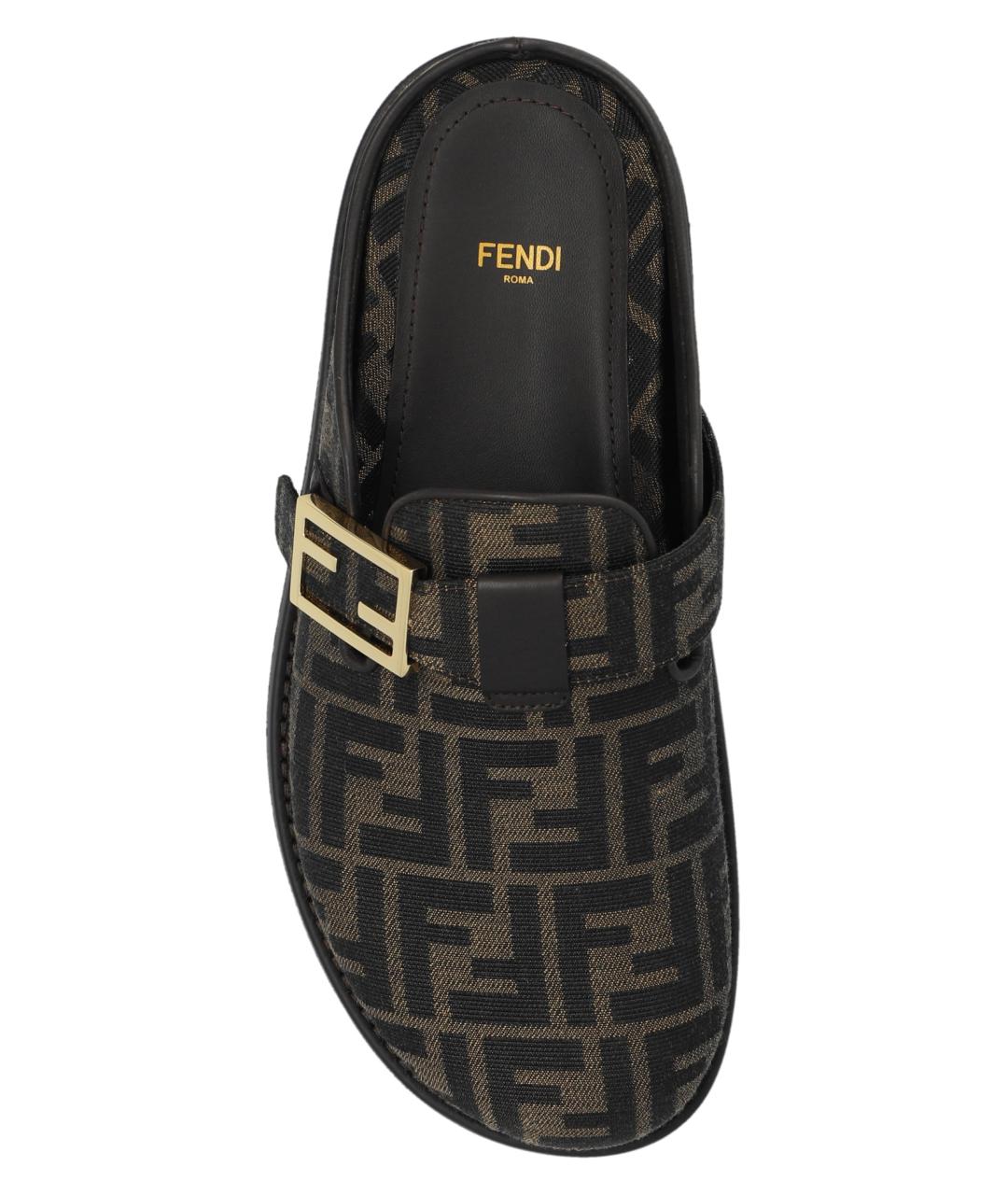 FENDI Коричневые мюли, фото 2