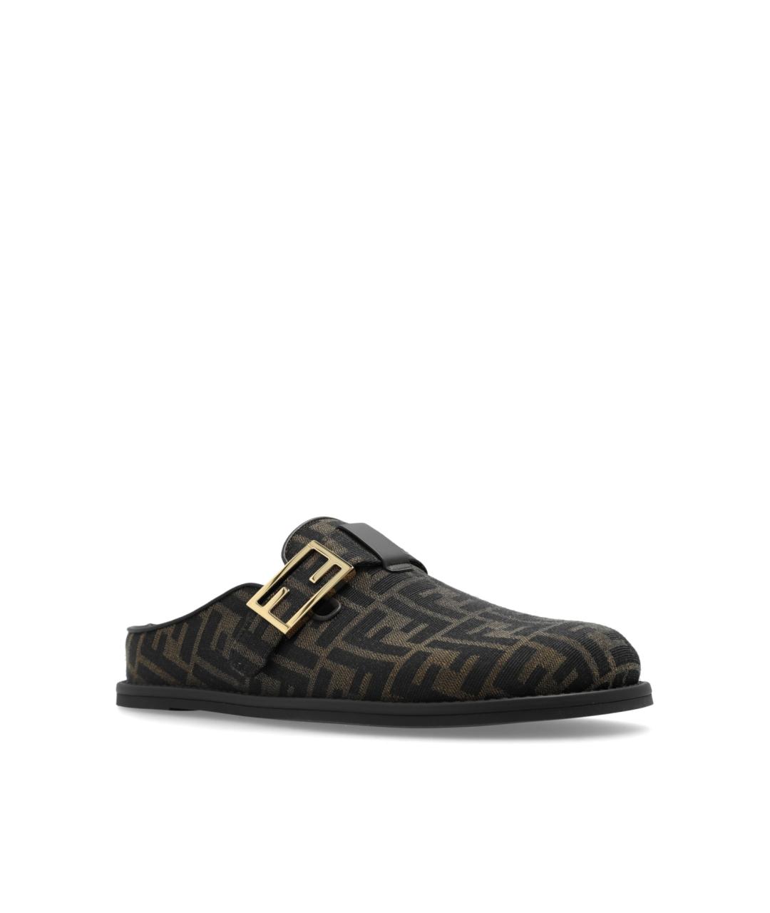 FENDI Коричневые мюли, фото 4
