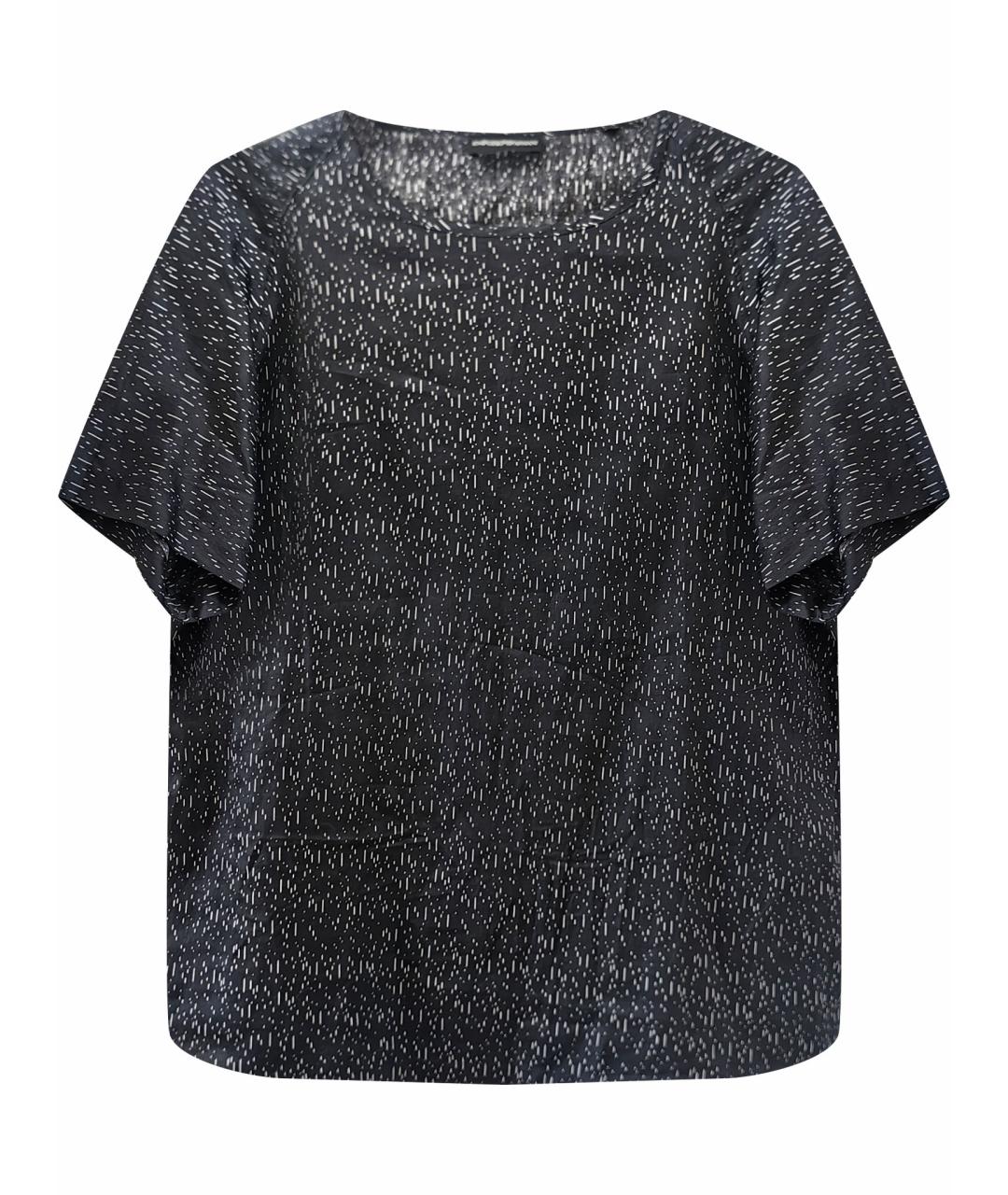 EMPORIO ARMANI Черная хлопковая футболка, фото 1