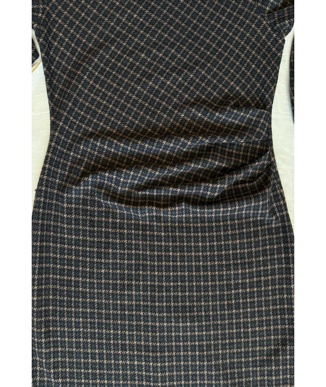 'S MAX MARA Коричневое вискозное повседневное платье, фото 5