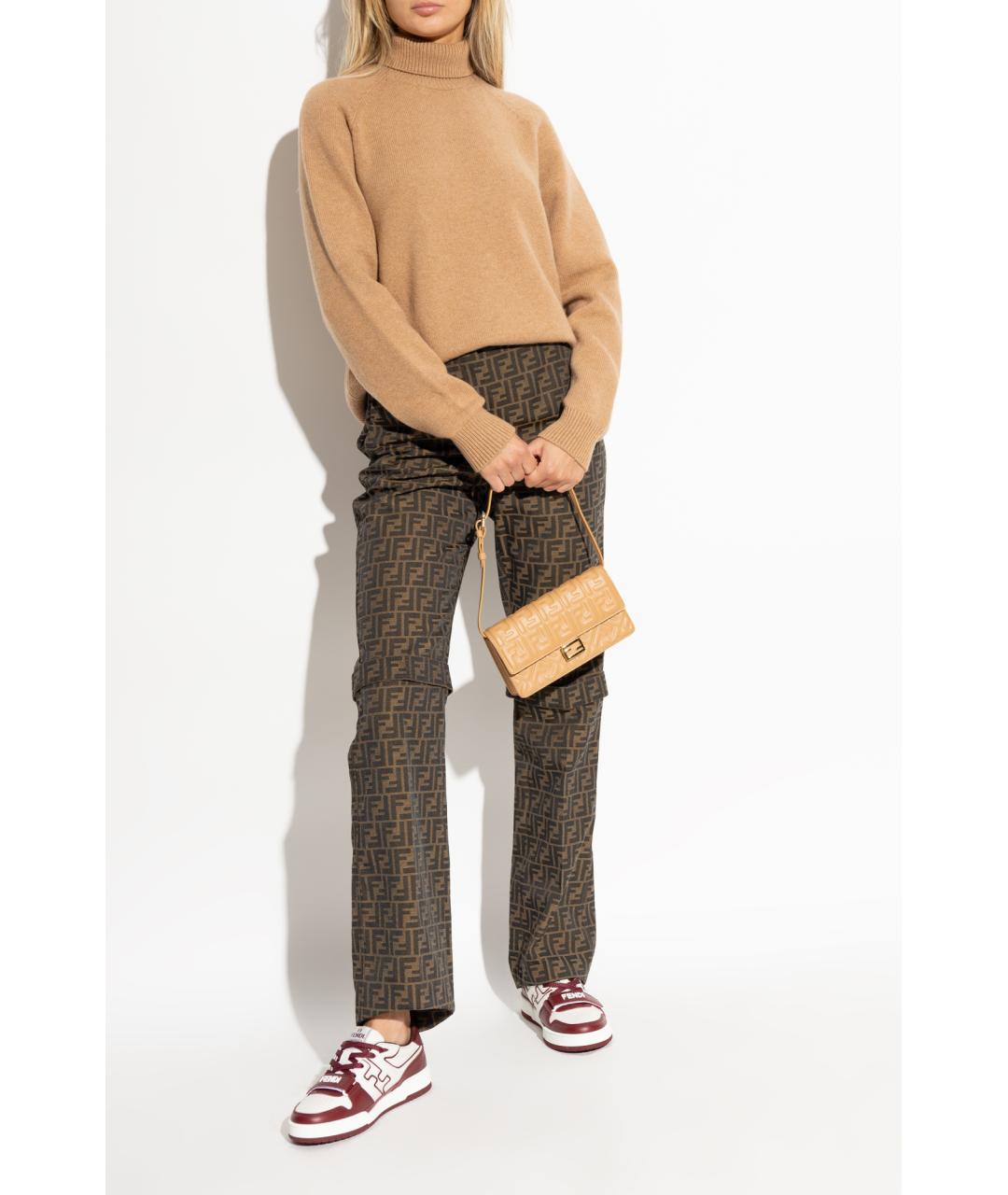 FENDI Мульти кожаные кроссовки, фото 6