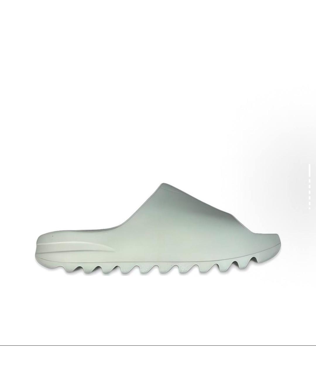 ADIDAS YEEZY Бирюзовые резиновые шлепанцы, фото 6