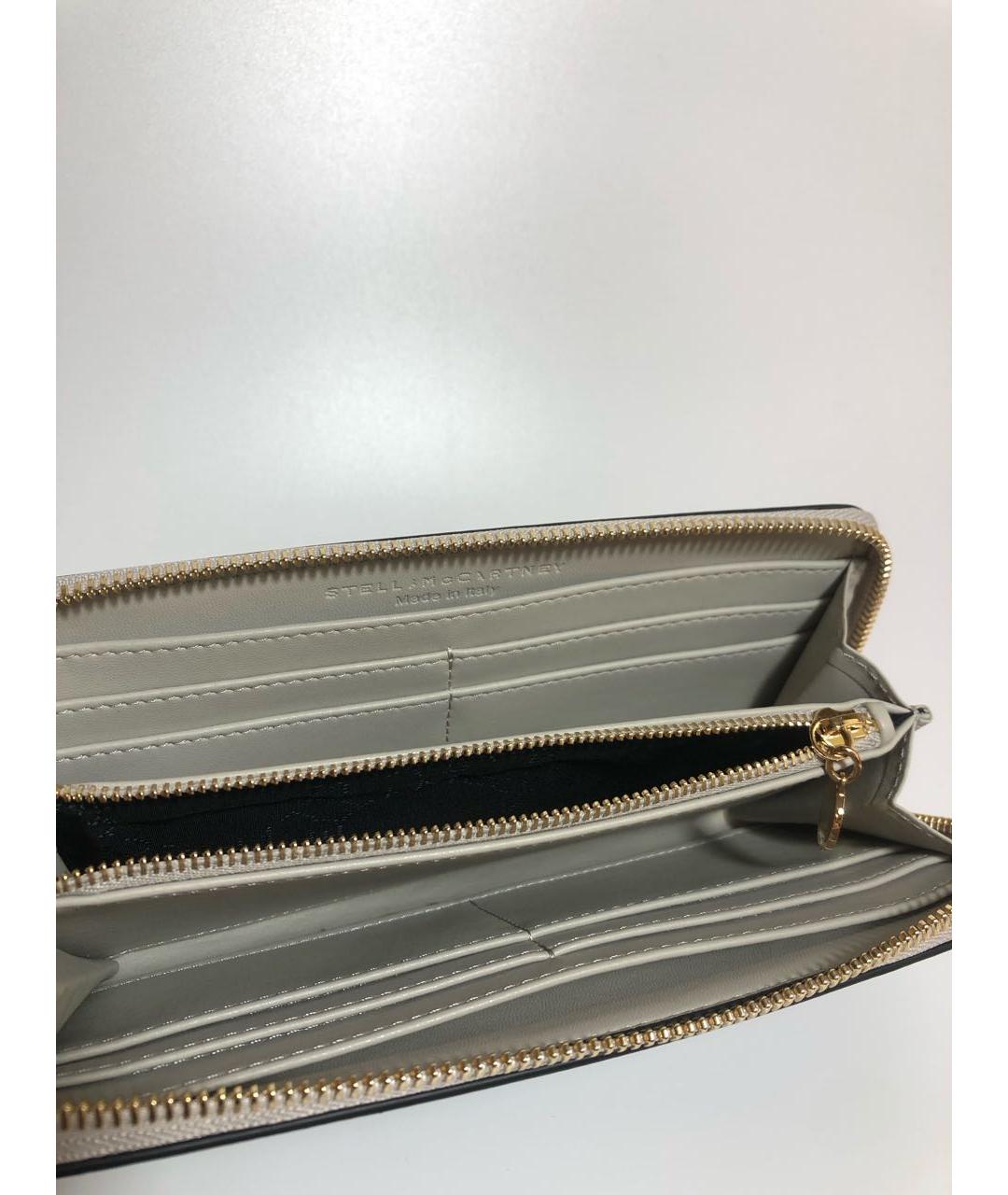 STELLA MCCARTNEY Черный кожаный кошелек, фото 4