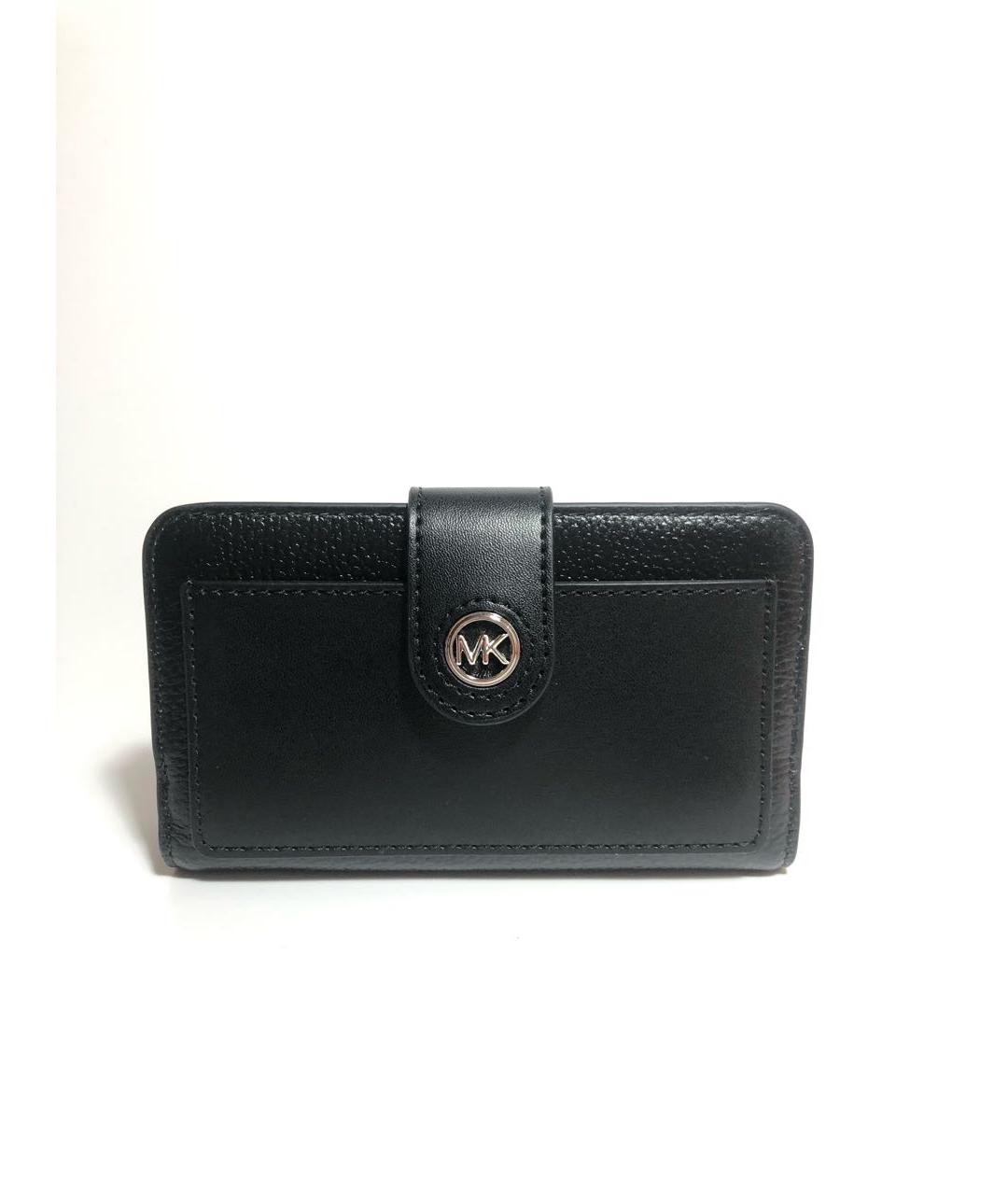 MICHAEL KORS Черный кожаный кошелек, фото 7