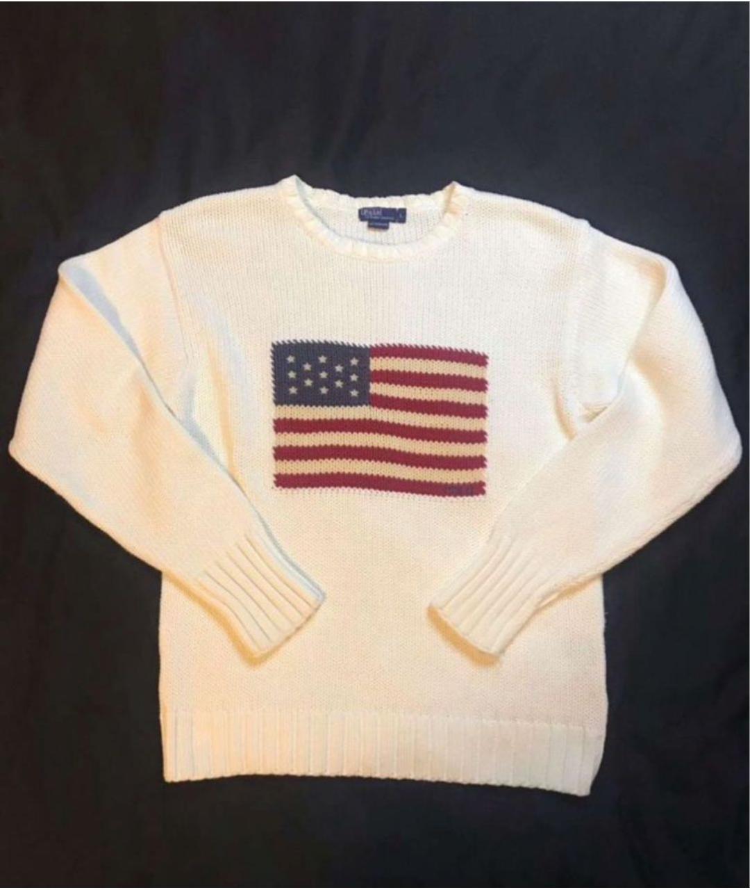 POLO RALPH LAUREN Белый хлопковый джемпер / свитер, фото 5