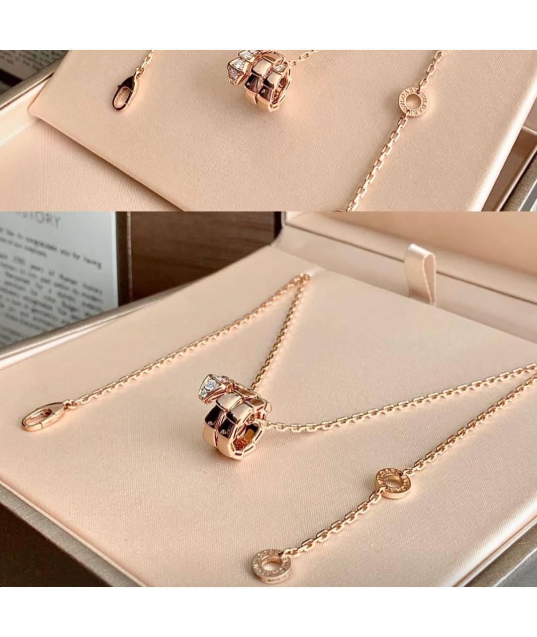 BVLGARI Золотая подвеска из розового золота, фото 2