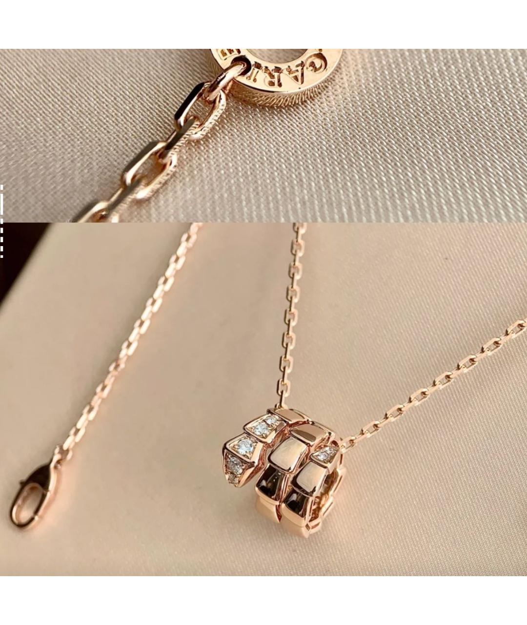 BVLGARI Золотая подвеска из розового золота, фото 3