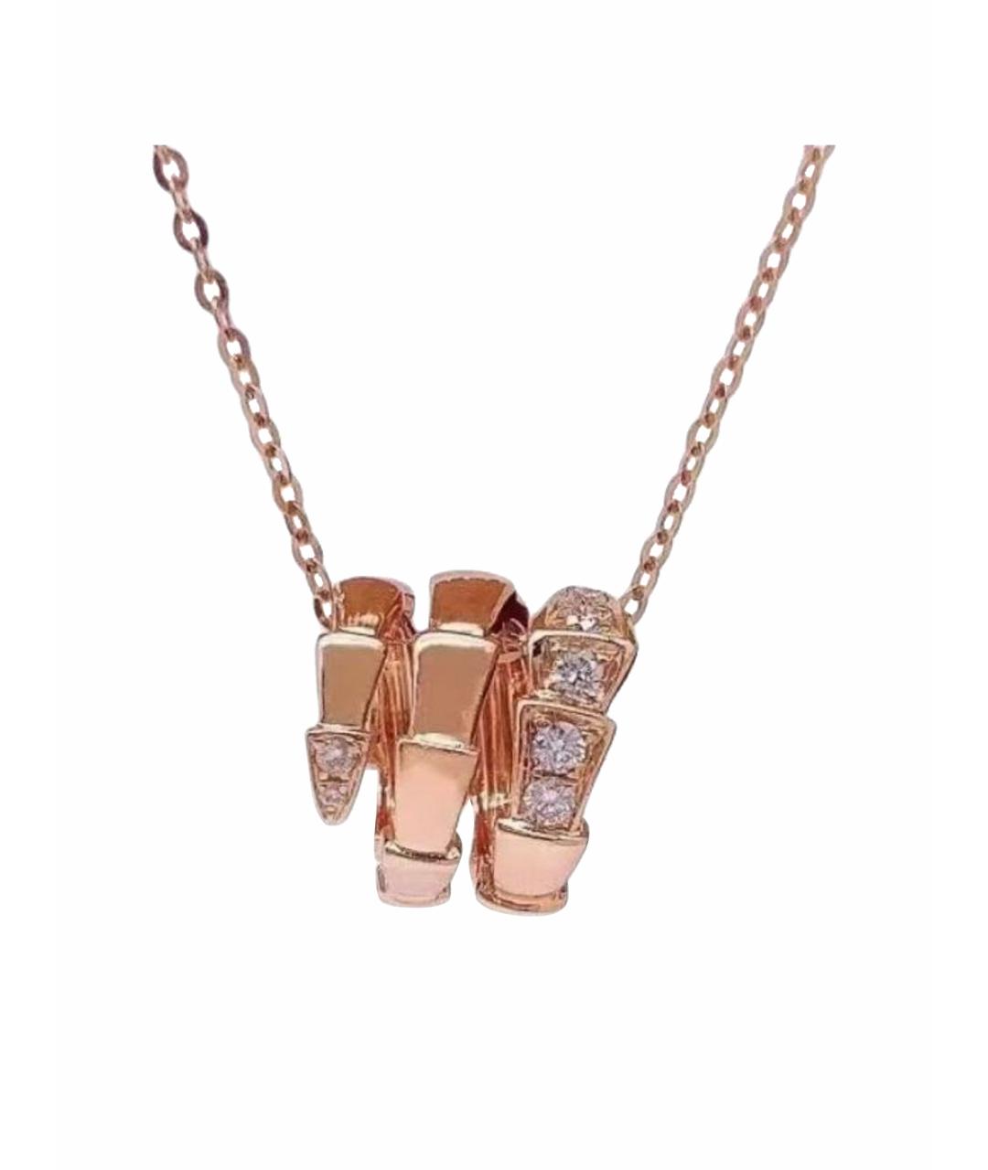 BVLGARI Золотая подвеска из розового золота, фото 1