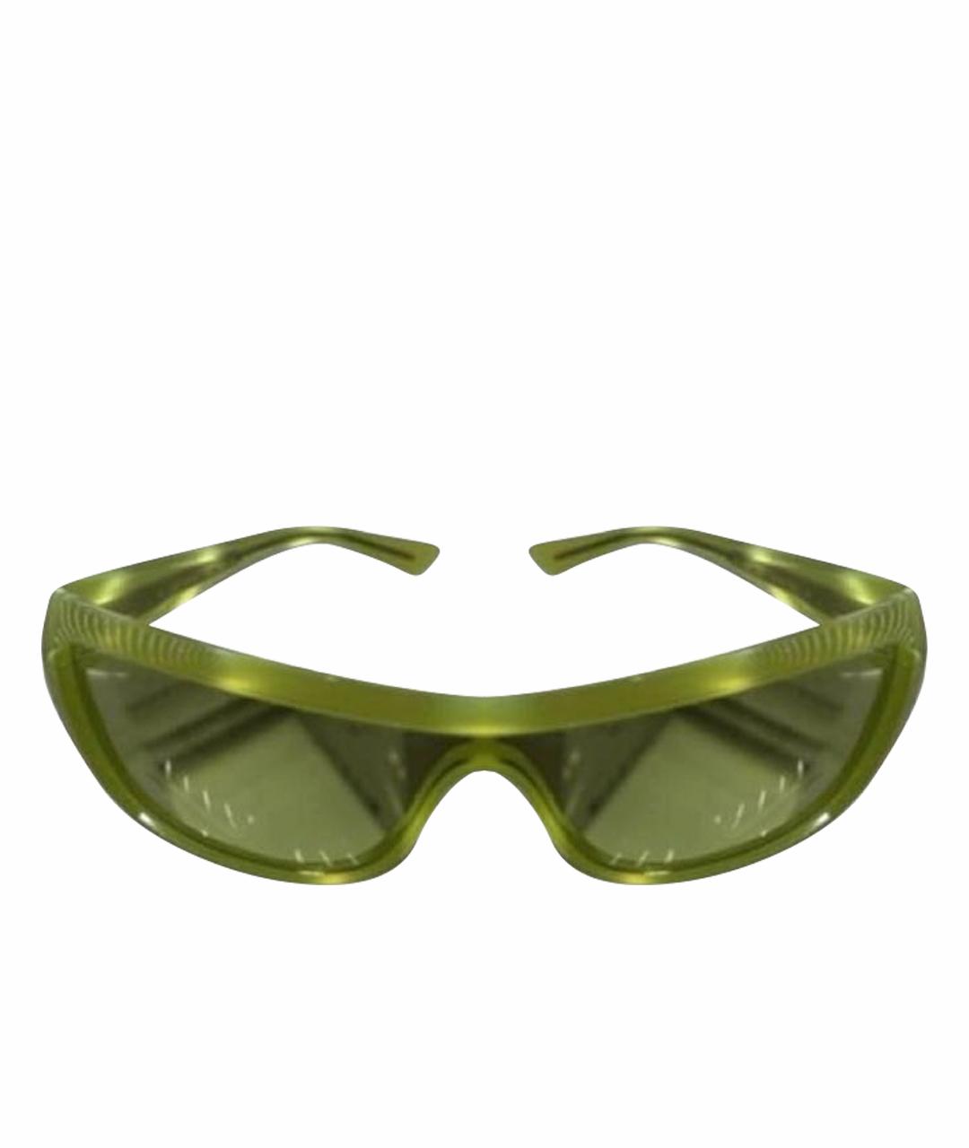 RAY BAN Салатовые пластиковые солнцезащитные очки, фото 1