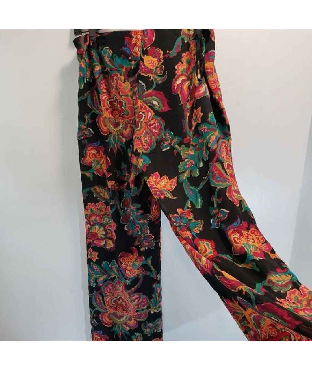 RALPH LAUREN Мульти полиэстеровые брюки широкие, фото 5