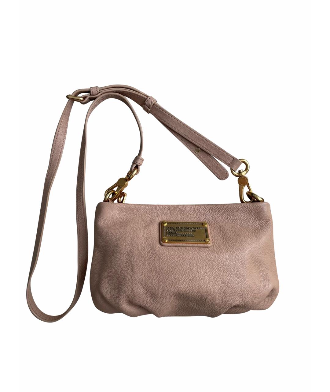 MARC BY MARC JACOBS Бежевая кожаная сумка через плечо, фото 1