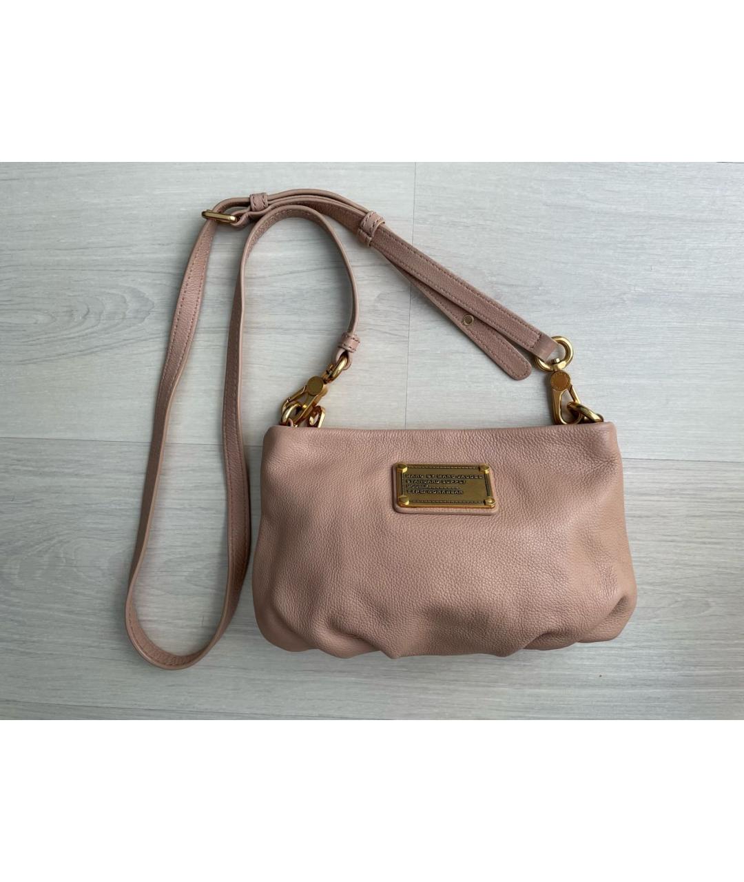 MARC BY MARC JACOBS Бежевая кожаная сумка через плечо, фото 2